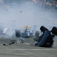 Illustration for article titled High Resolution Images Show One Of Formula 1s Most Dramatic (And Non-Lethal) Historic Crashes